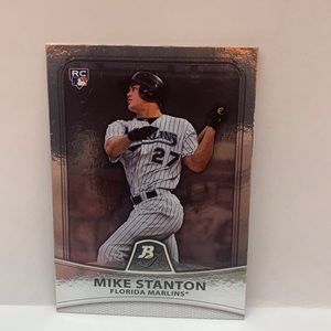 2010 Bowman Platinum Mike Stanton Marlins RC #86 (MISC7)